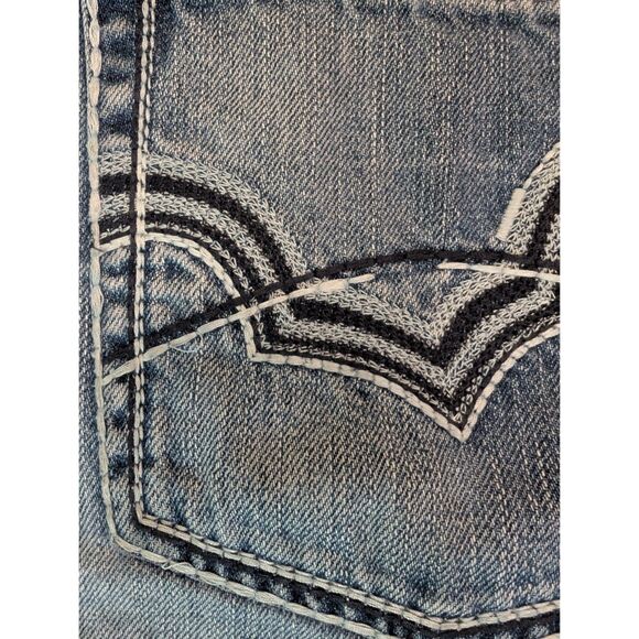 Ariat Jeans Mens 38x28 Blue M4 Denim Low Rise Boot 100% Cotton - Please Read - Picture 6 of 11